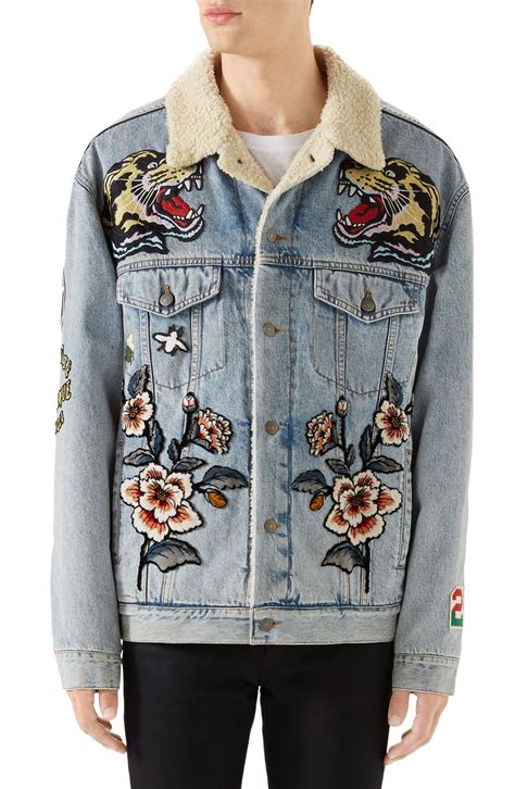 gucci jean jacket ebay|farfetch Gucci denim jacket.